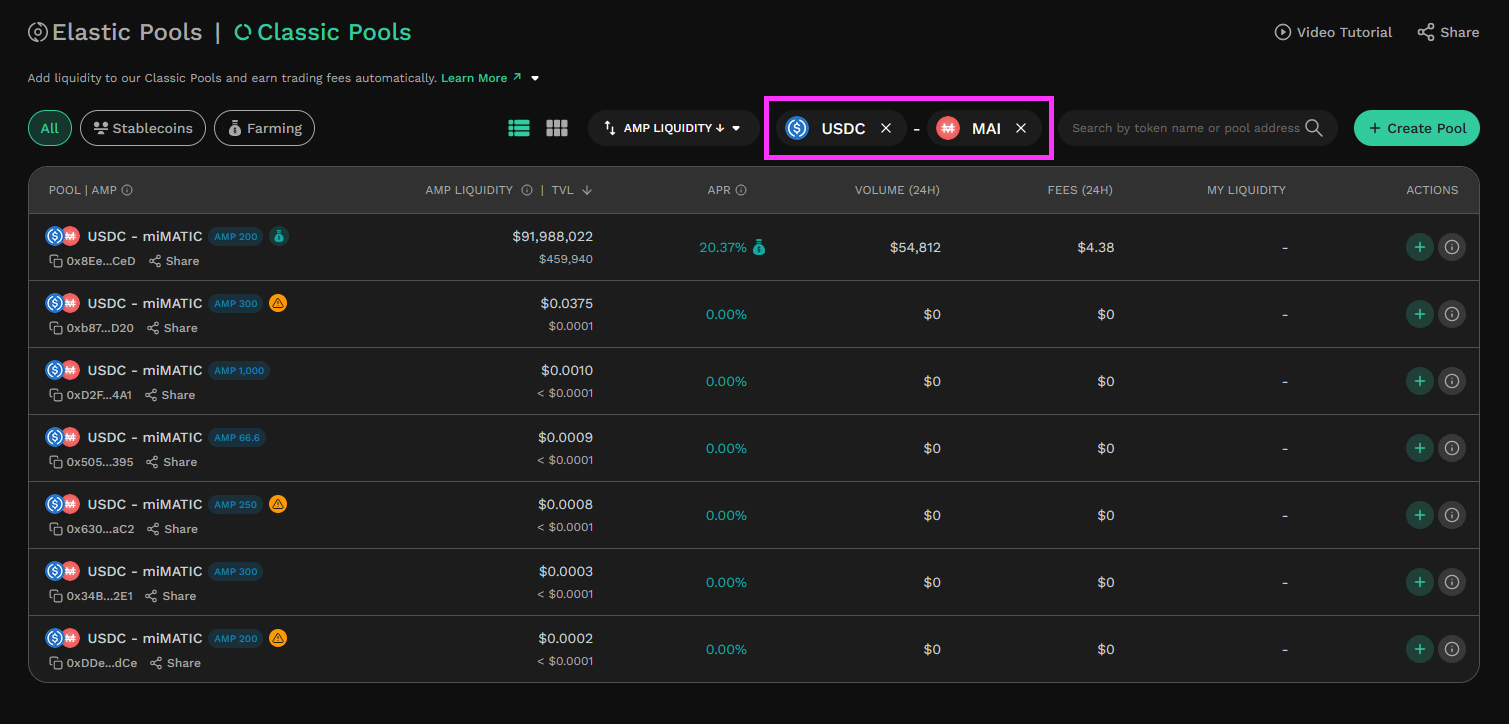 Search token pairs